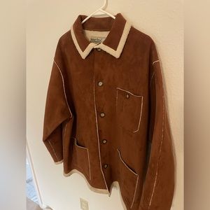 Shearling jacket, sheepskin jacket, dinner coat, night out jacket